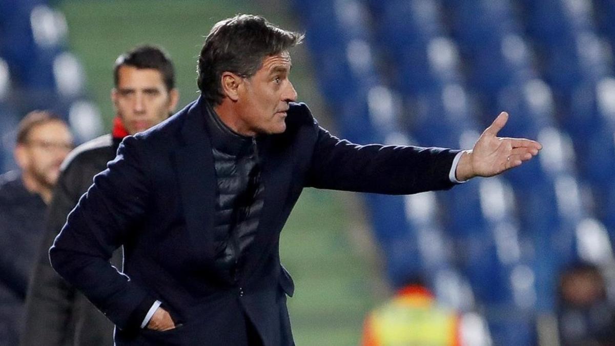 Michel González, ya exentrenador del Málaga.