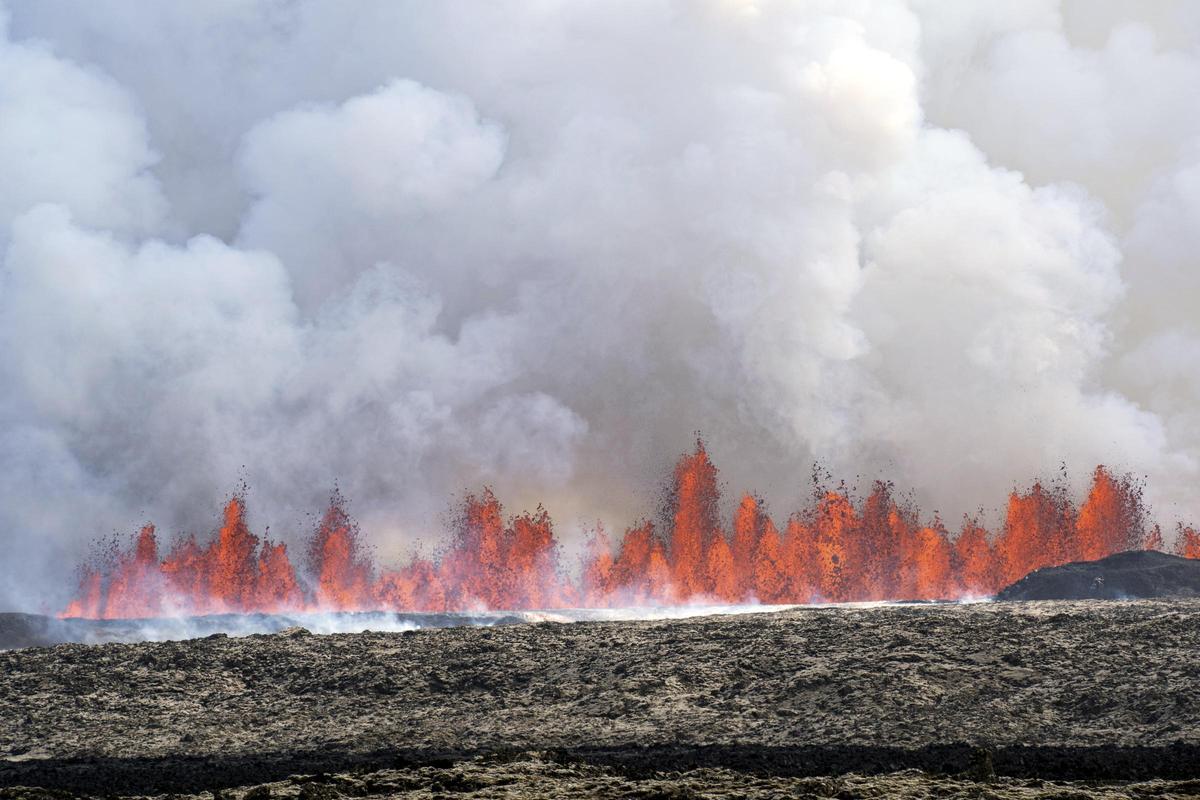 Nueva erupción volcánica en Reykjanes (Islandia), la quinta en últimos meses