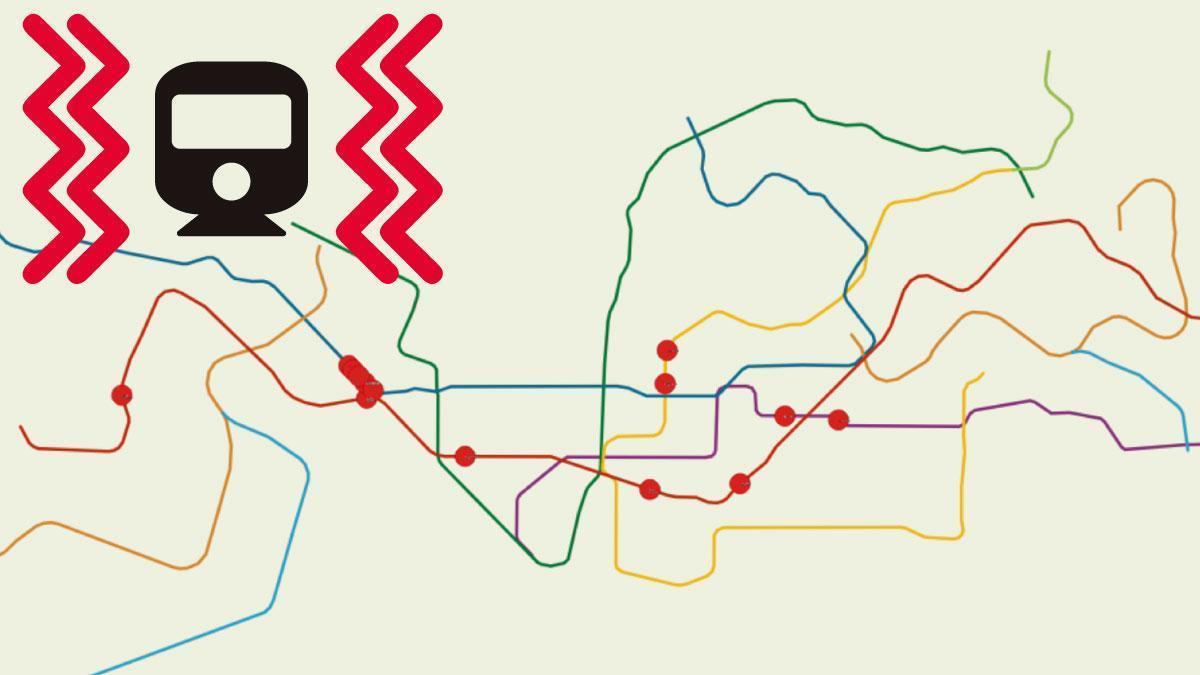 Vibraciones en el metro