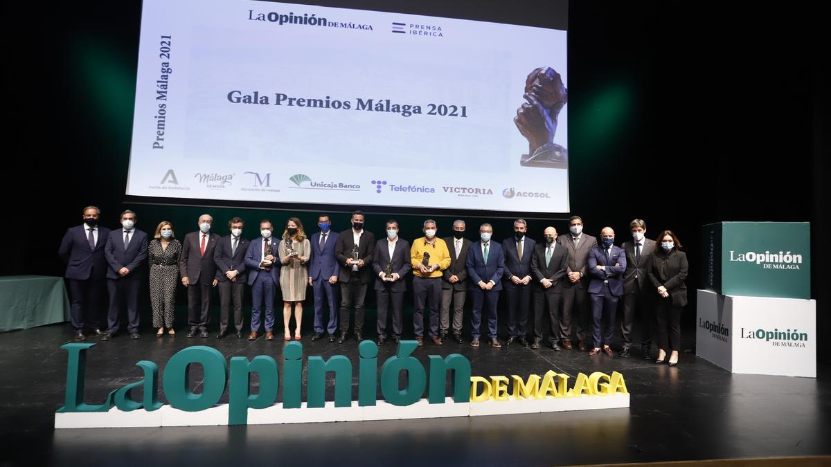 Gala de entrega de los Premios Málaga 2021 de La Opinión