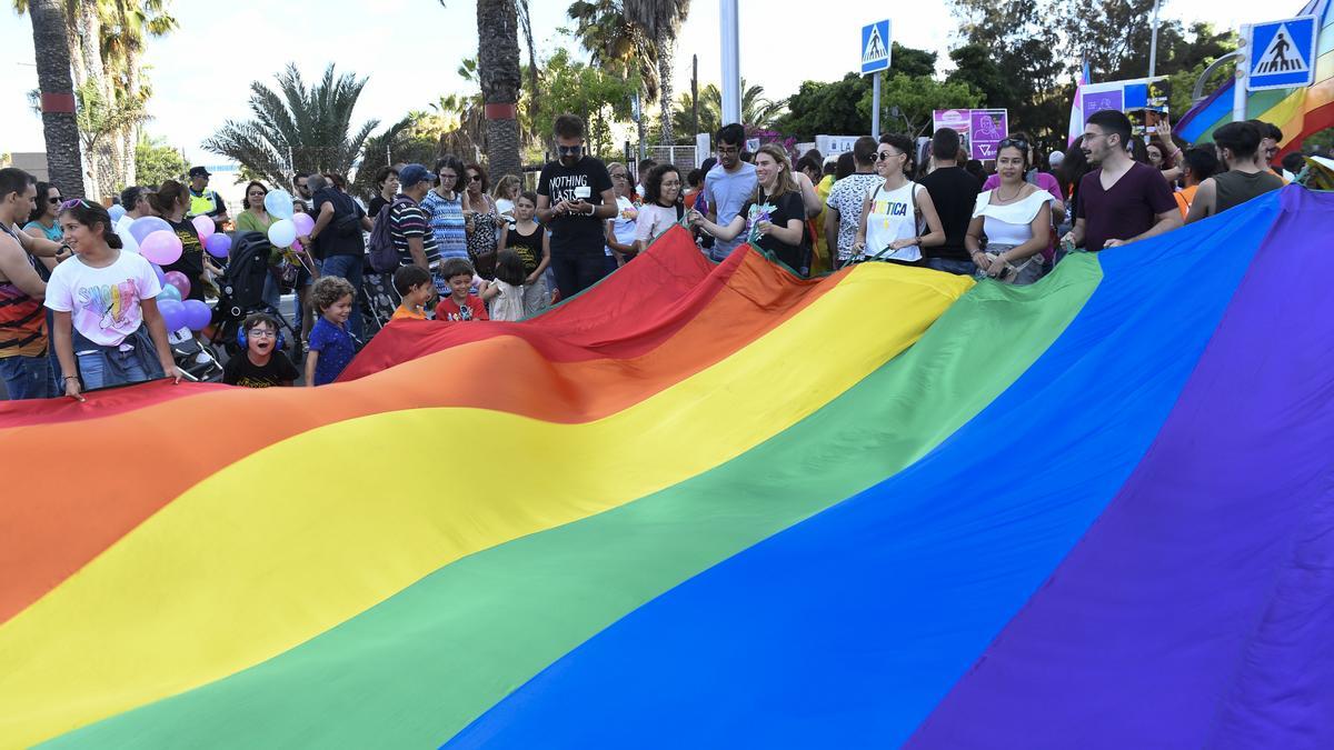 Manifestación del Orgullo LGTBI celebrada el 29 de junio de 2019 en Las Palmas de Gran Canaria.