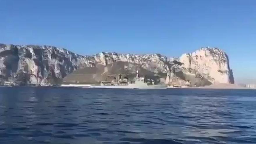 Lío en Gibraltar por una corbeta de Cartagena