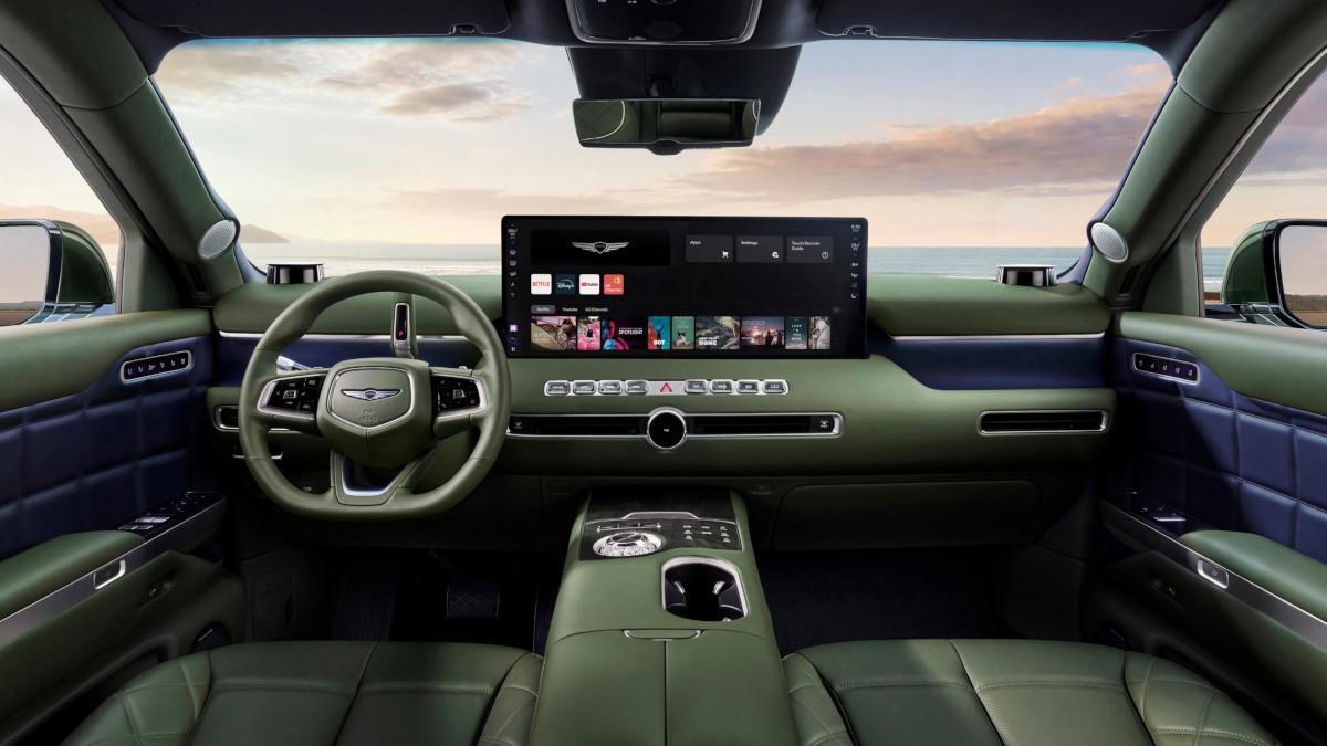 Interior del Genesis GV90
