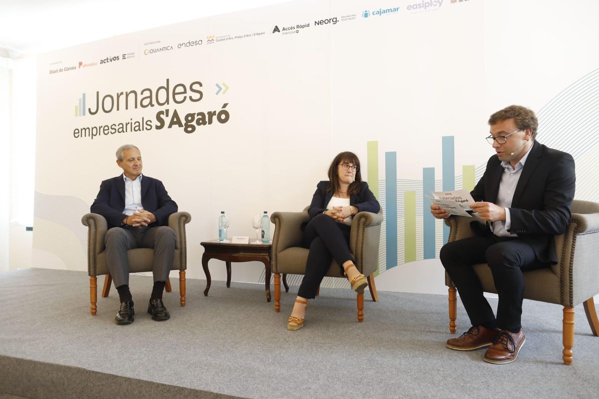 Sergio Vives (Simon), Sílvia Otero (Transgourmet) i Josep Callol (Diari de Girona)