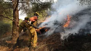 El incendio del Moncayo en Zaragoza sigue fuera de control y afecta a un perímetro de más de 50 kilómetros