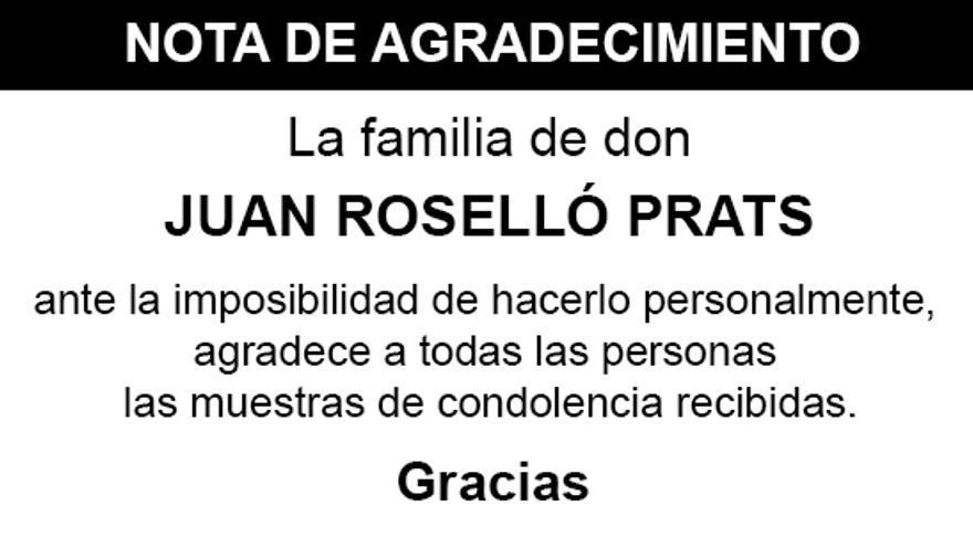 Nota Juan Roselló Prats