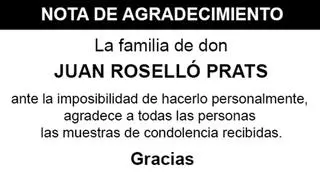 Nota Juan Roselló Prats