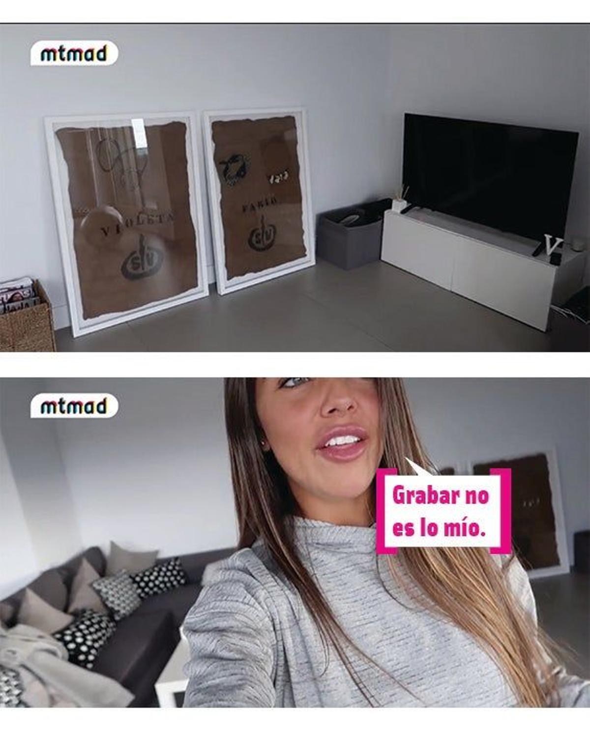 MUEBLE PARA TV VIOLETA