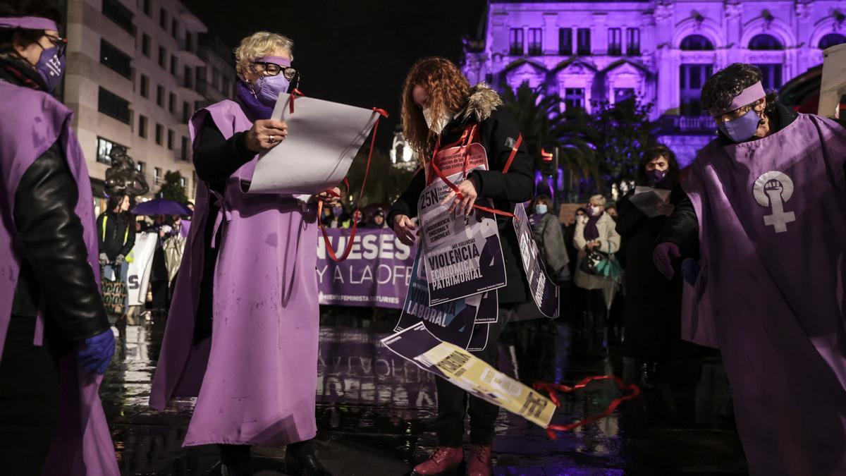 Asturias muestra su rechazo a la violencia contra las mujeres: todas las protestas por concejos