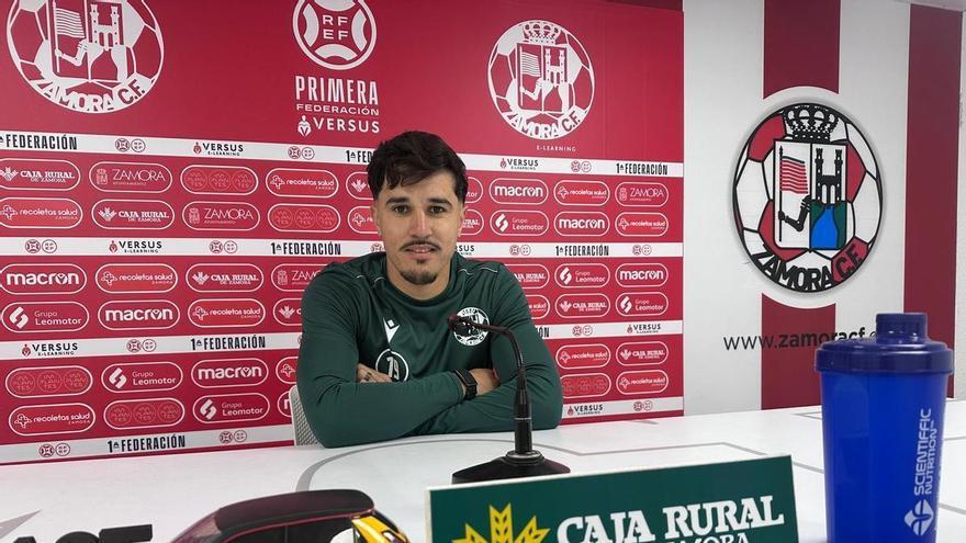 Abde Damar, jugador del Zamora CF, ante el derbi frente a Unionistas de Salamanca: "Será un partido especial para mí"