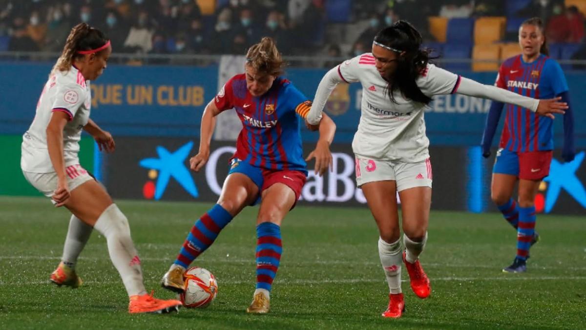 Alexia ante el Madrid CFF