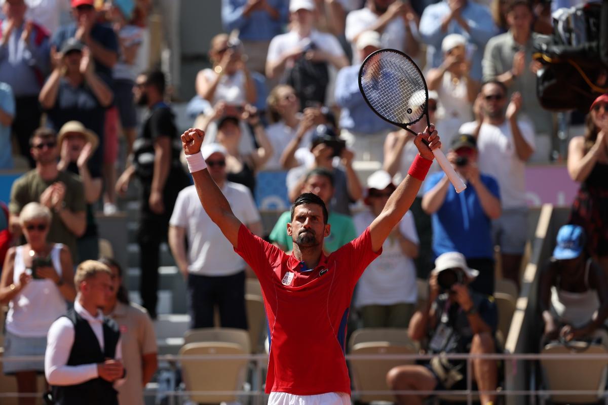 Djokovic, durante los Juegos de París.