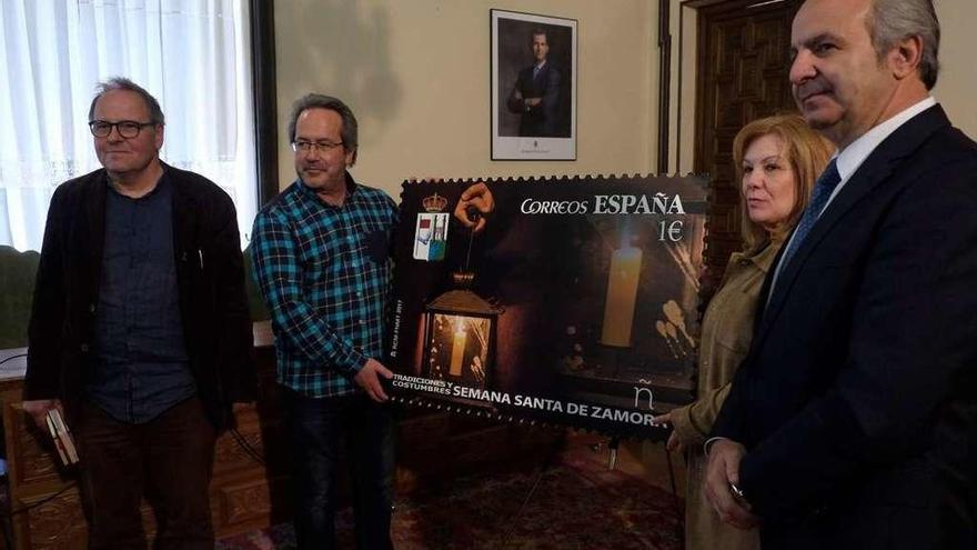 Presentación del sello conmemorativo de la Semana Santa de Zamora.