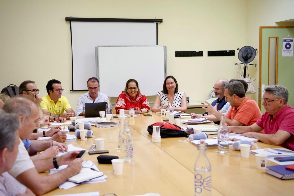 La primera teniente de alcalde y delegada de Hacienda, Blanca Torrent, de rojo, participó en el pleno del Consejo del Movimiento Ciudadano.
