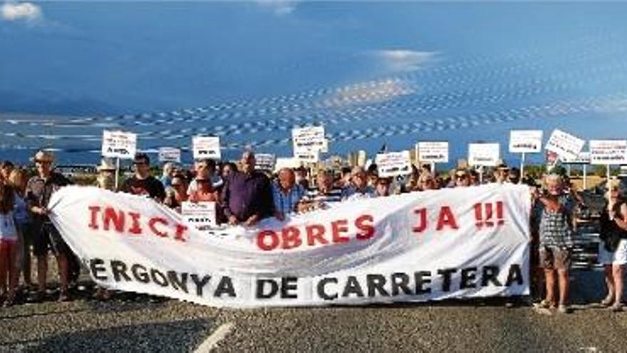 La protesta que es va fer el 15 d&#039;agost passat, al terme de Garrigàs.