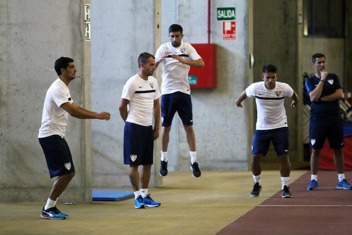 Primer entrenamiento del Málaga CF con Juande Ramos