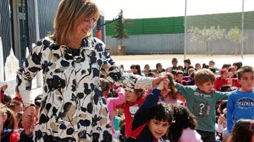 La consellera d&#039;Ensenyament, Irene Rigau, va parlar del decret de plantilles ahir, durant una visita a Reus.