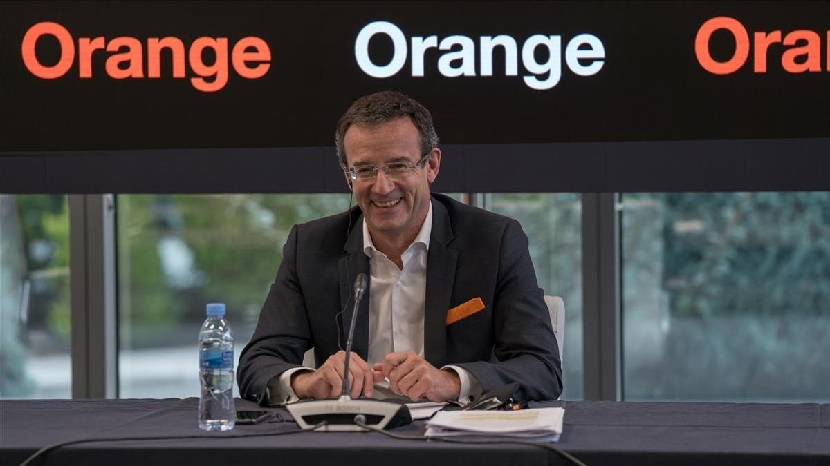 Primera rueda de prensa de Jean François Fallacher como consejero delegado de Orange España.