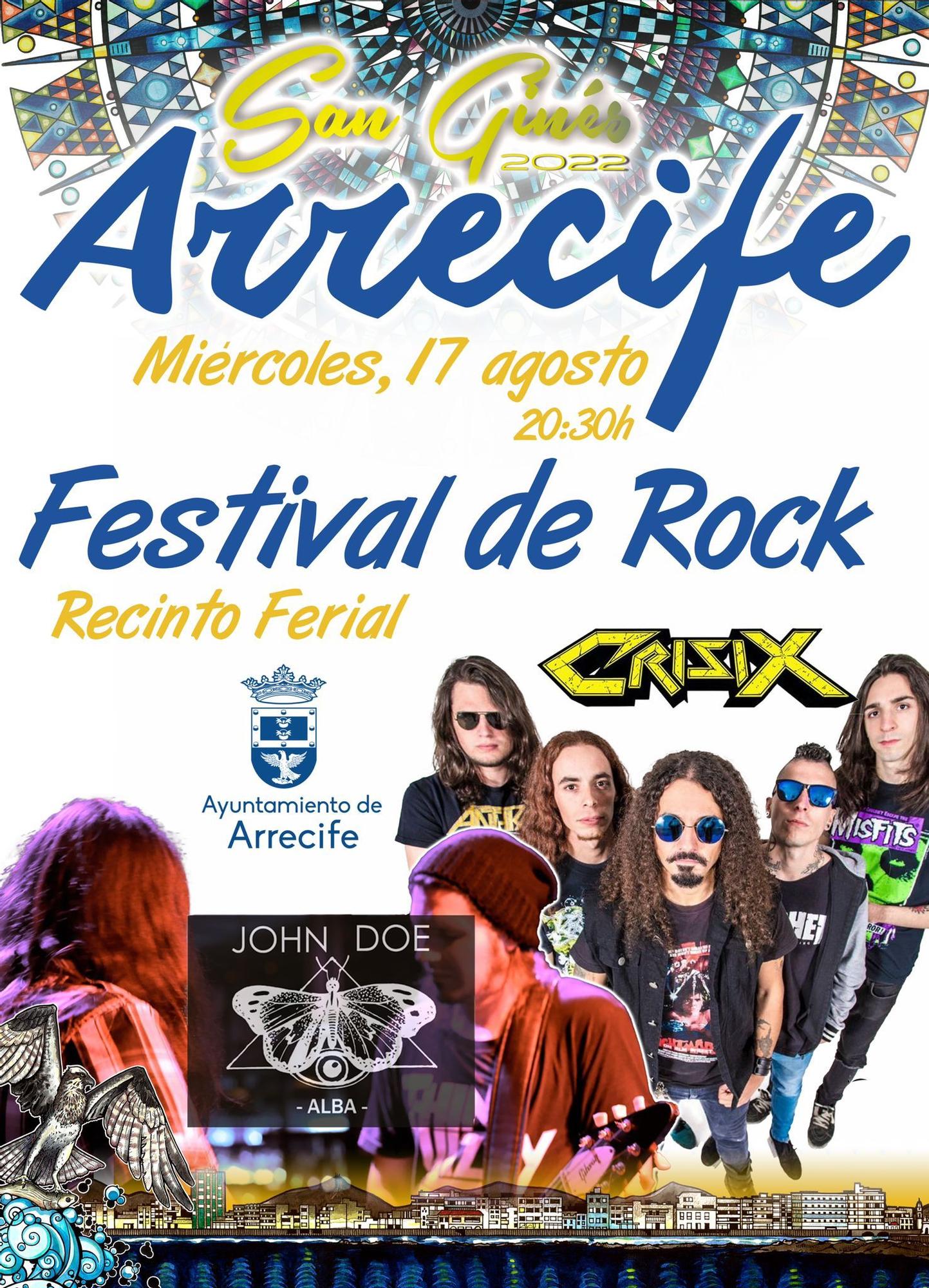 Cartel del Festival de Rock de San Ginés 2022.