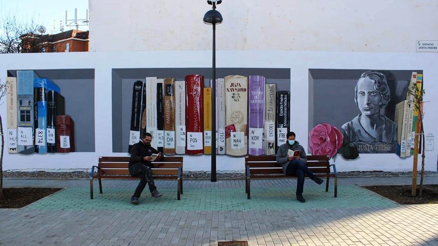 Un mural para la maestra Justa Freire en Zamora