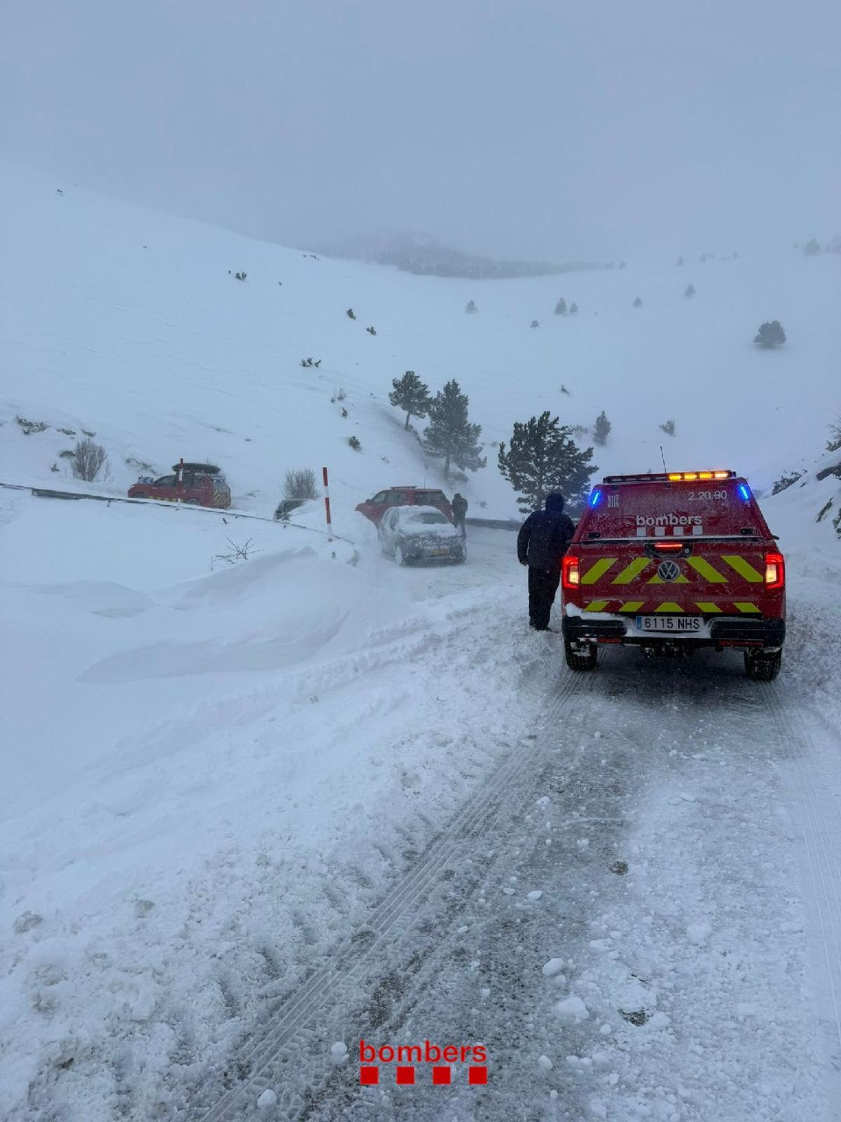 Cotxes atrapats a la Molina
