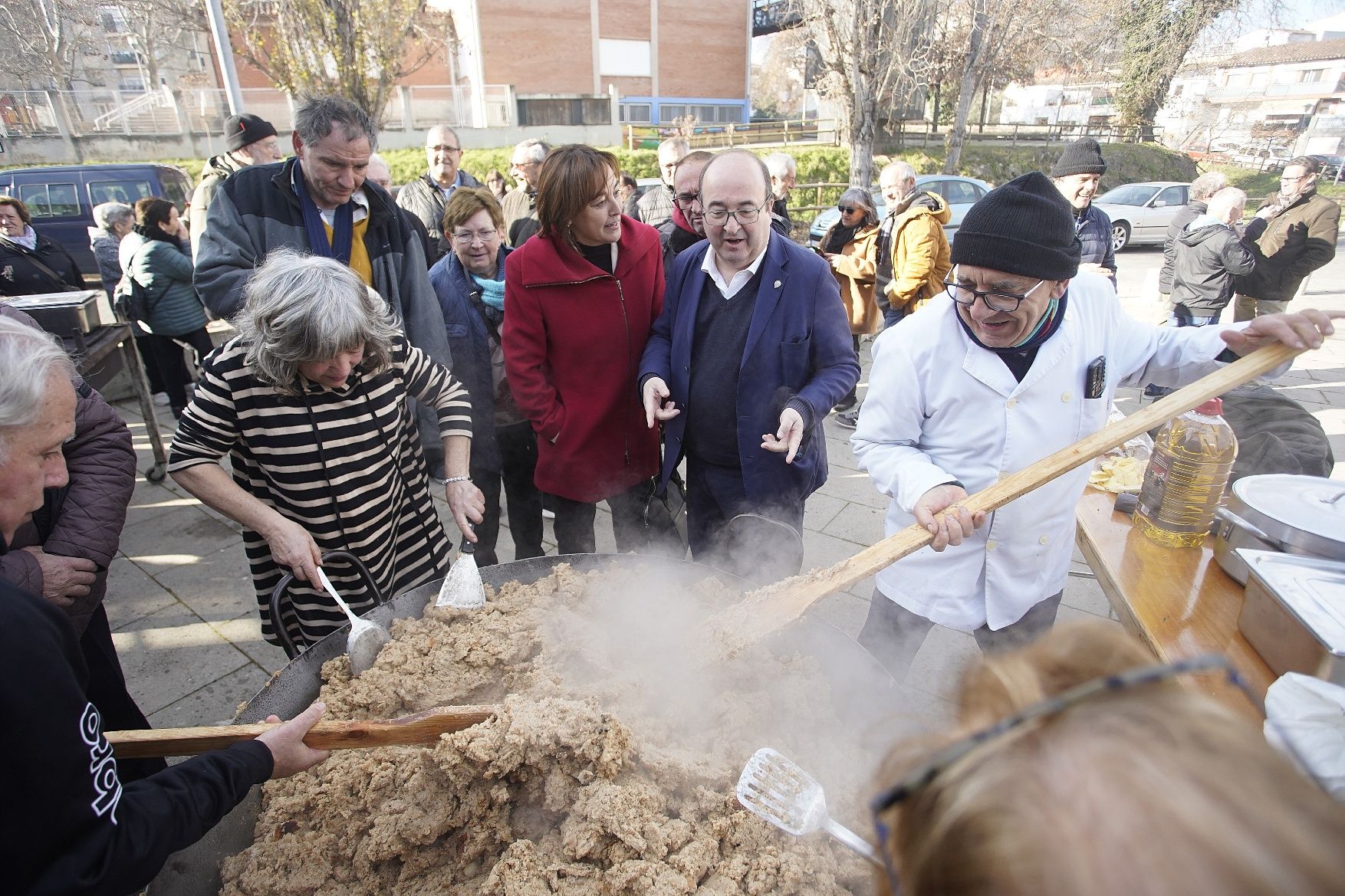 Totes les imatges de la visita de Iceta a Girona i Salt