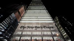 Fotografía del edificio de The New York Times.