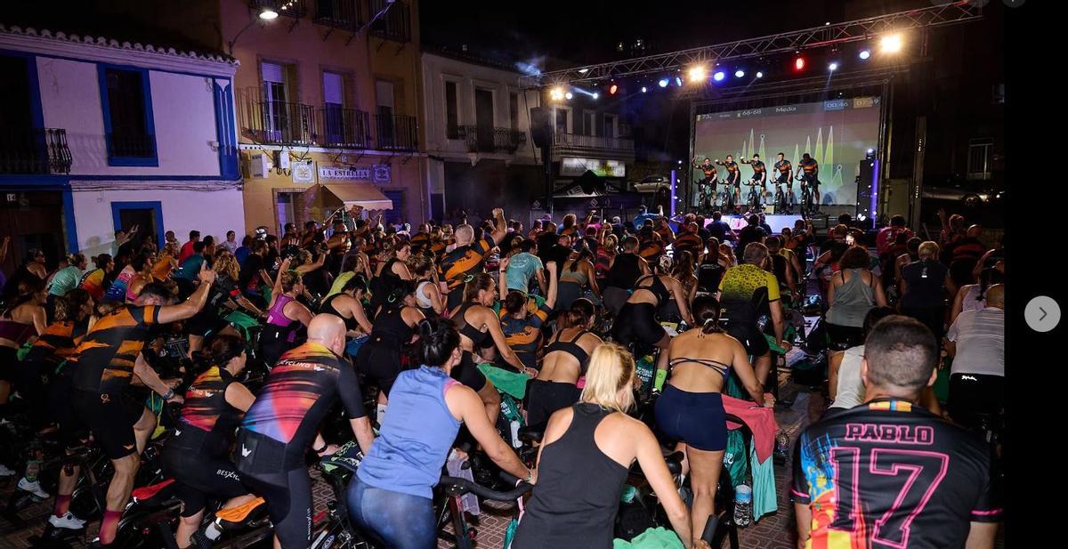 Noche de pedaleo