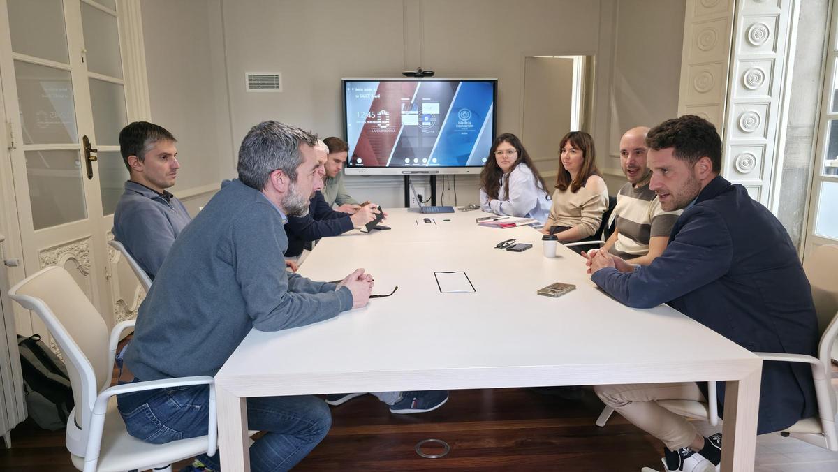 Un momento de la reunión.