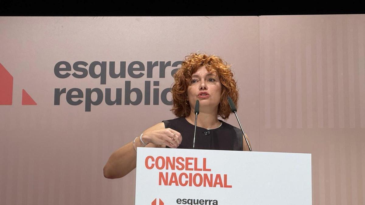 La secretària general d'ERC, Elisenda Alamany