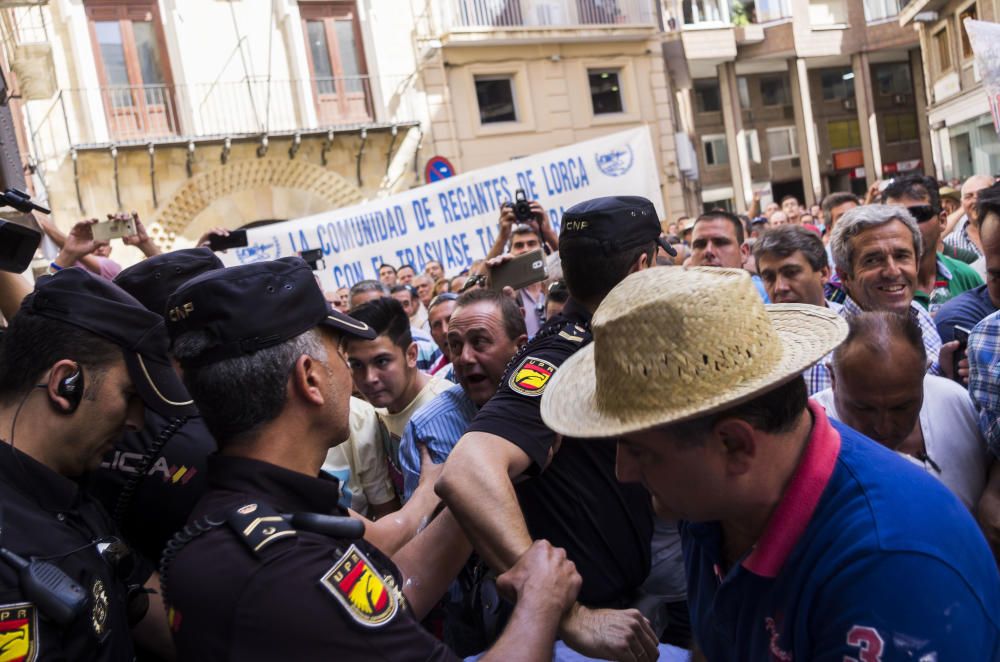 Tensión en la protesta de los agricultores