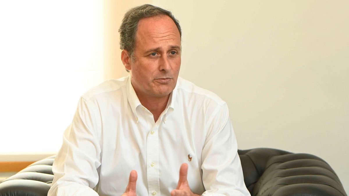 Carlos Botana, durante la entrevista.
