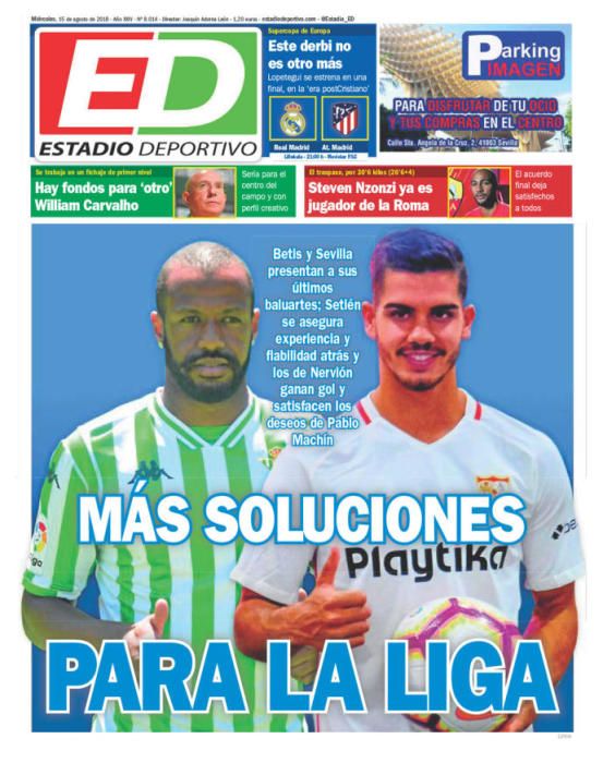 Portadas de los diarios deportivos