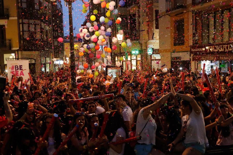 Los peñistas ponen el color en la iniciativa de Va