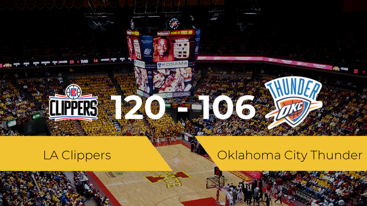 LA Clippers se impone por 120-106 frente a Oklahoma City Thunder