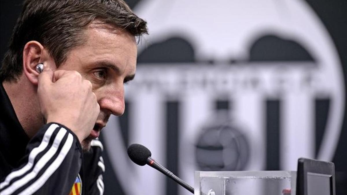 Gary Neville, ex entrenador del Valencia