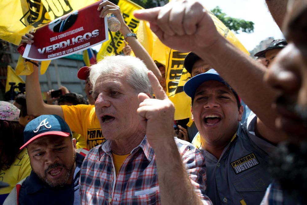 Incidentes en la marcha opositora en Venezuela