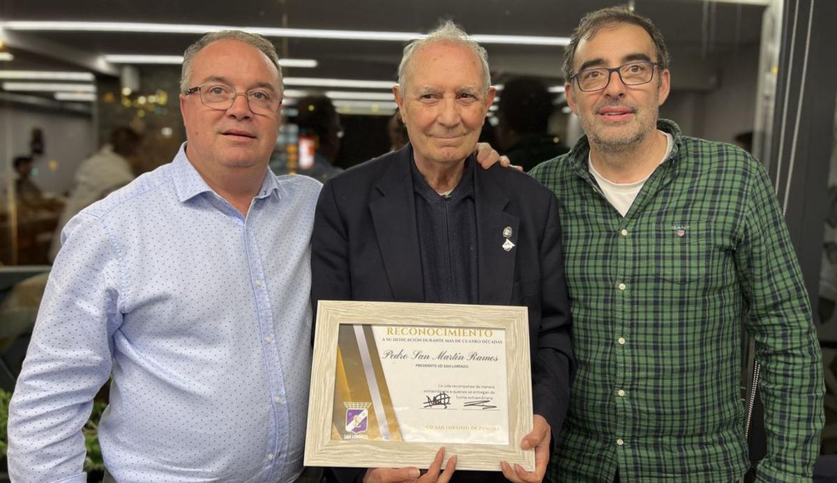 UDC San Lorenzo rinde homenaje a Pedro San Martín tras más de 40 años al frente de la entidad