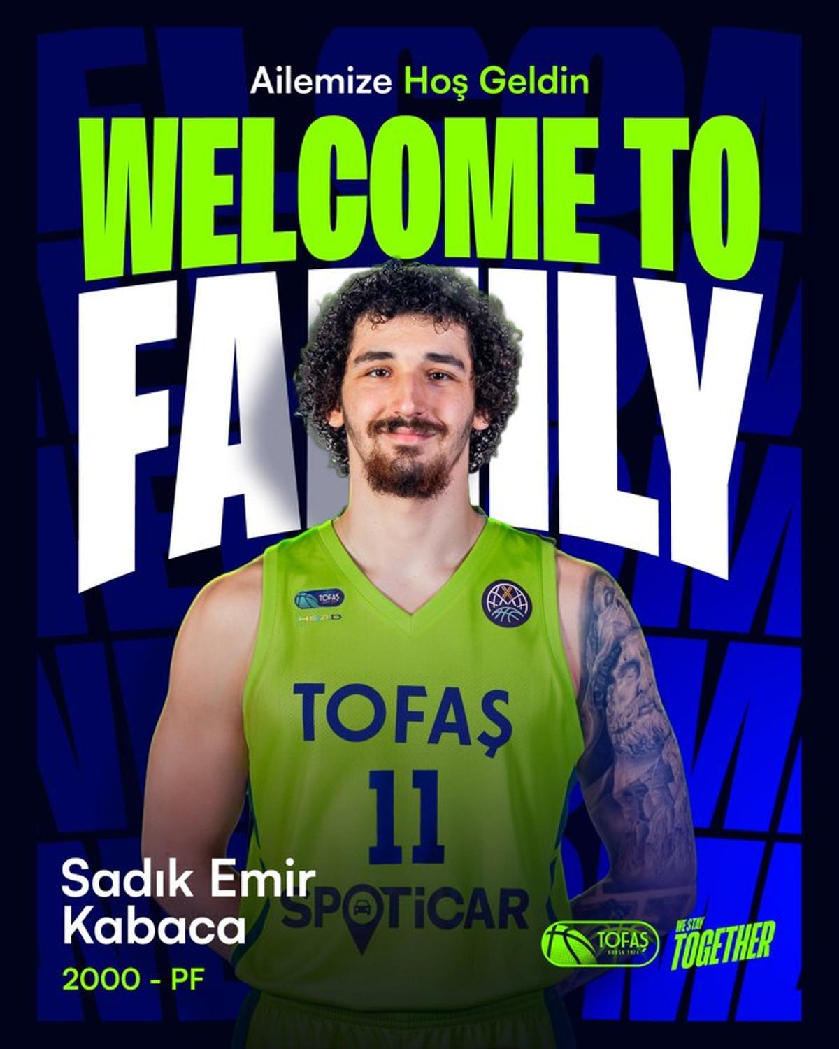 El anuncio del Tofas Bursa del fichaje de Kabaca.