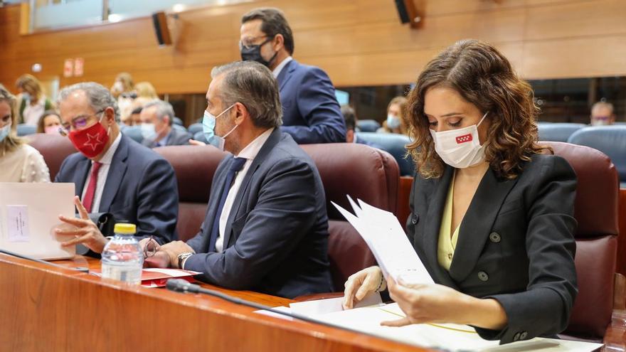 Ayuso en la Asamblea de Madrid.