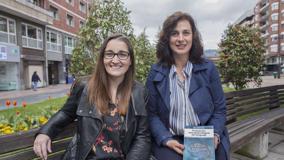 Pela izquierda, Elena Herrera Gómez y María González Nosti.