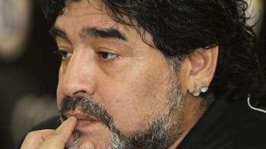 El astro argentino Diego Armando Maradona.