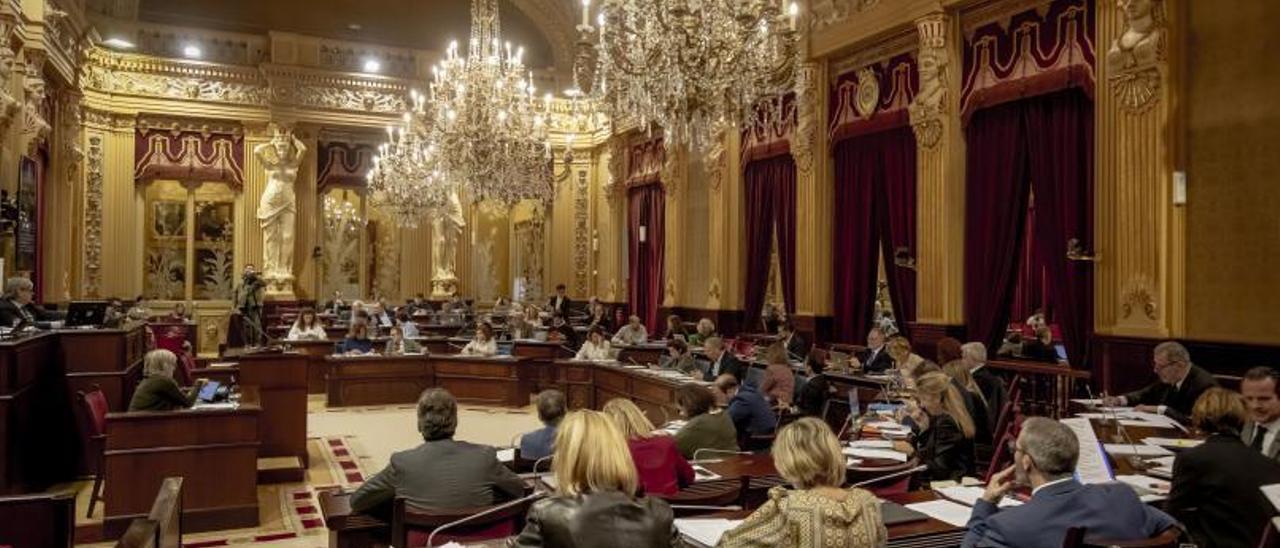 Pleno del Parlament durante esta última legislatura.