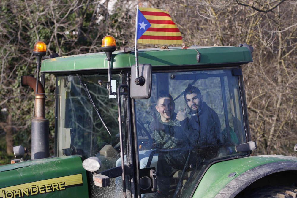 Marxa de tractors a Girona