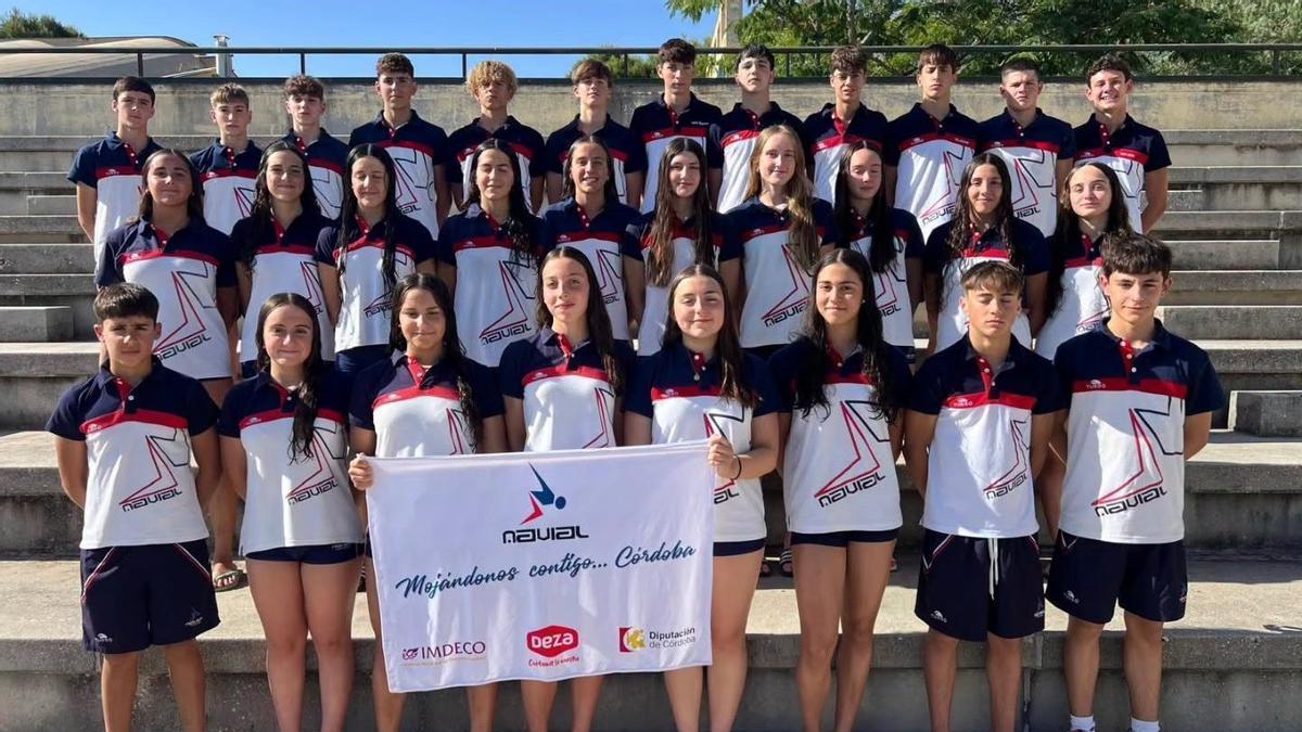 Equipo del Navial participante en el Campeonato de Andalucía infantil.
