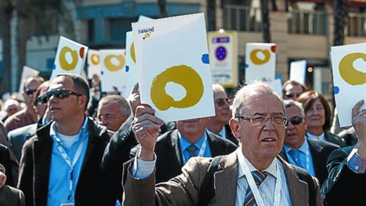 Protesta 8 Acto de empresarios contra la morosidad en el 2009.