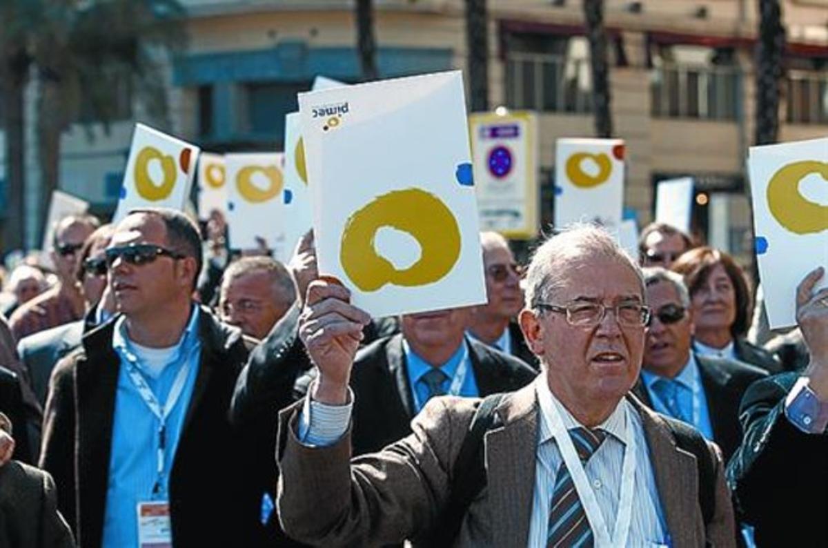 Protesta 8 Acto de empresarios contra la morosidad en el 2009.