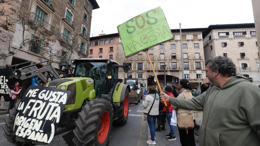 La tractorada en Mallorca, en imágenes