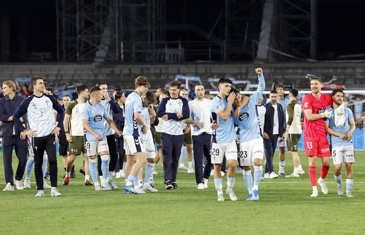 Vigo (Balaídos). Partido entre el Celta y el Sevilla, último de la Liga.