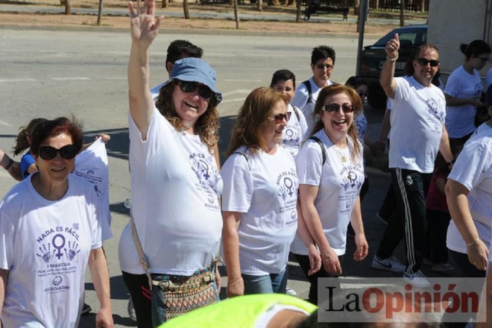 Marcha contra la violencia de género en La Aljorra